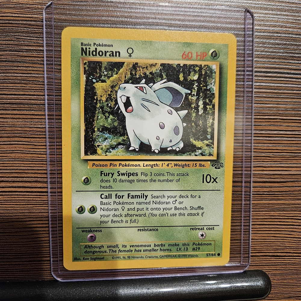 Pokemon Nidoran 57/64 Jungle Card
